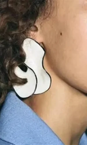 Vintage Irregular Acrylic Flowers Geometric Conch Stud Earrings Women's European American Style Party Wedding Travel Jewelry