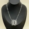 silver necklace