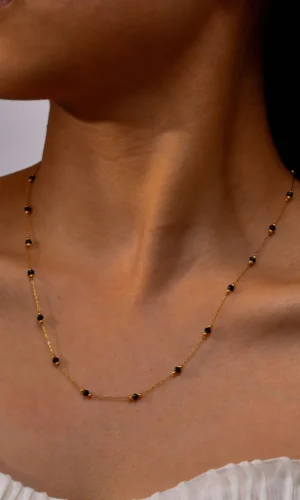 Bohemian Necklace Beaded Strap Chain Women Fashion