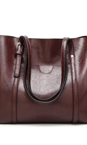 Women's Genuine Leather Tote Bag Waterproof
